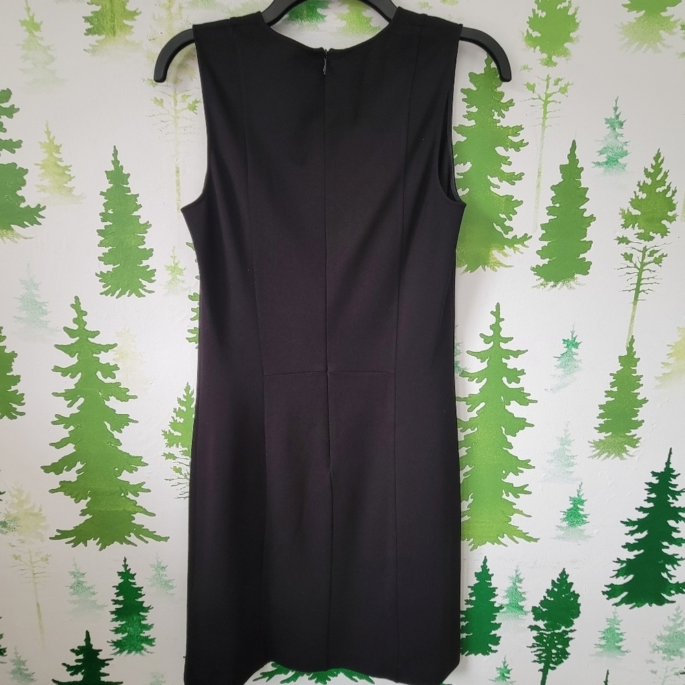 Armani Exchange Black V-neckline Dress. - Picture 2 of 7